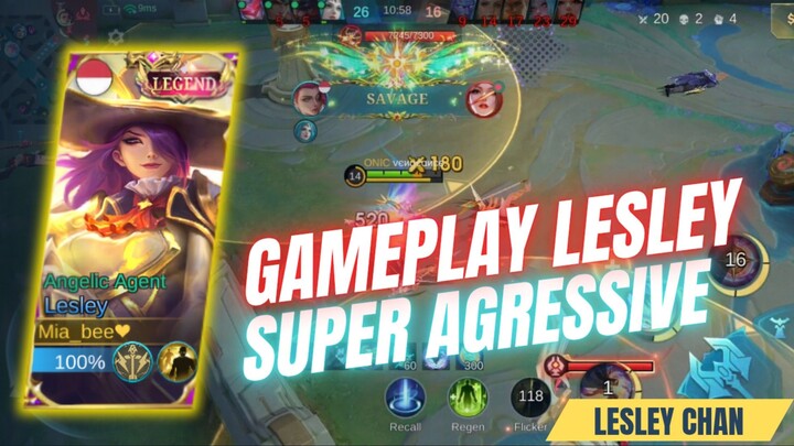 Lesley AGRESSIVE gameplay