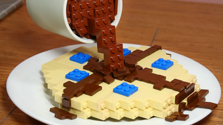 การทำ Lego Blueberry Pancake ในชีวิตจริง - Stop Motion Cooking & ASMR 4K