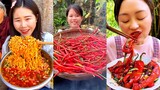 Eating Spicy Food and Chili  - How to Cooking Spicy Chinese food