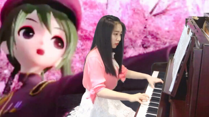 Gái xinh chơi piano cover bài "せんぼんざくら" 