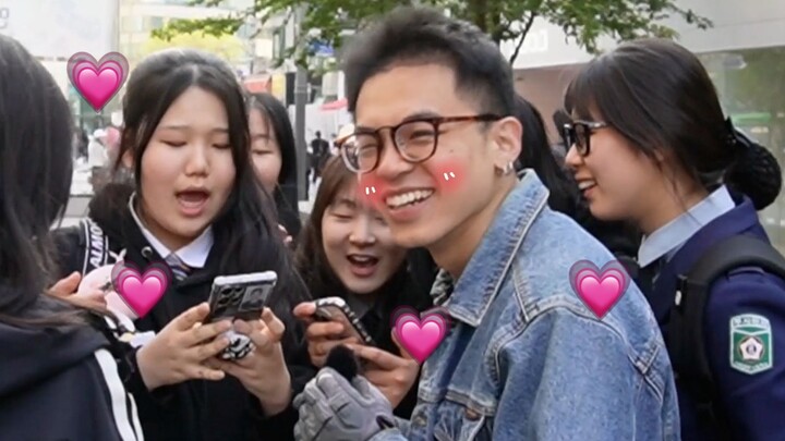 [International Street Chat 2] Interviewing on the streets of Korea, being mistaken for a Chinese ido