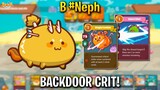 THE BACKDOOR HIGH CRIT BEAST! TOP RANK META by (B #Neph) 3000 MMR | AXIE INFINITY