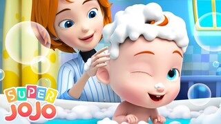 Wash Your Hair Song | Bath Song | Healthy Habits for Kids + Nursery Rhymes & Kids Songs - Super JoJo