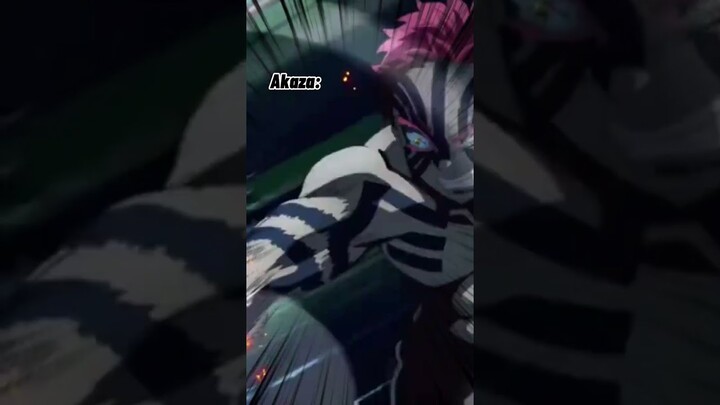 Tanjiro's sword vs Akaza in Demon Slayer 😭