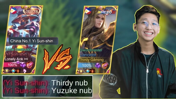 Thirdy + Yuzuke VS Top 1 China YSS(Trashtalker)|Top 1 Philippines Lancelot and Uranus Connection!🔥