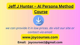 Jeff J Hunter – AI Persona Method Course