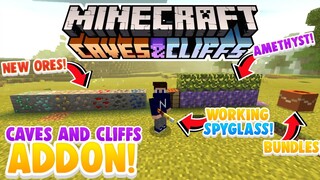 Caves And Cliffs Addon For MCPE / Minecraft PE 1.16+ | Minecraft 1.17 | Free Download 2021