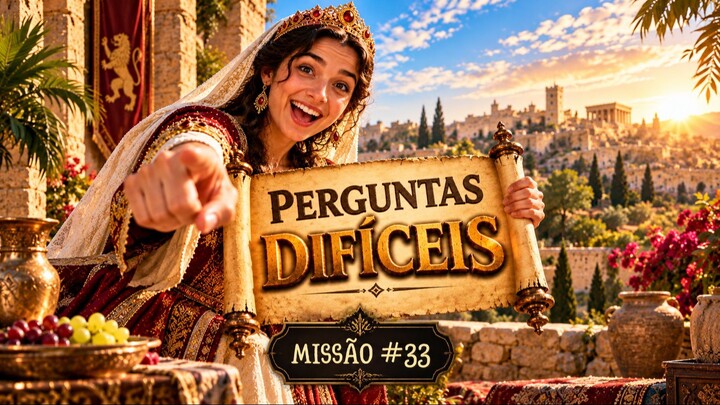 😱 Você consegue acertar estas 3 PERGUNTAS BÍBLICAS DIFÍCEIS? | Missão #33