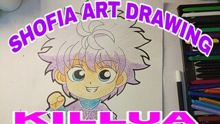 Menggambar chibi Killua hunter x hunter