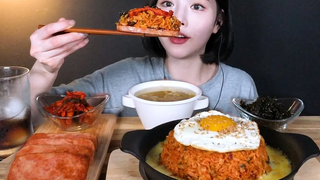 SUB) (feat) kimchibokkeumbab Mukbang ASMR