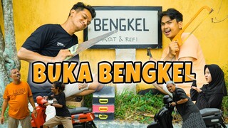 DAYAT DAN REFI BUKA BENGKEL ! KAKI PAK AMIR DI TAMBAL