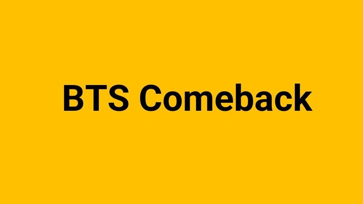 Comeback BTS
