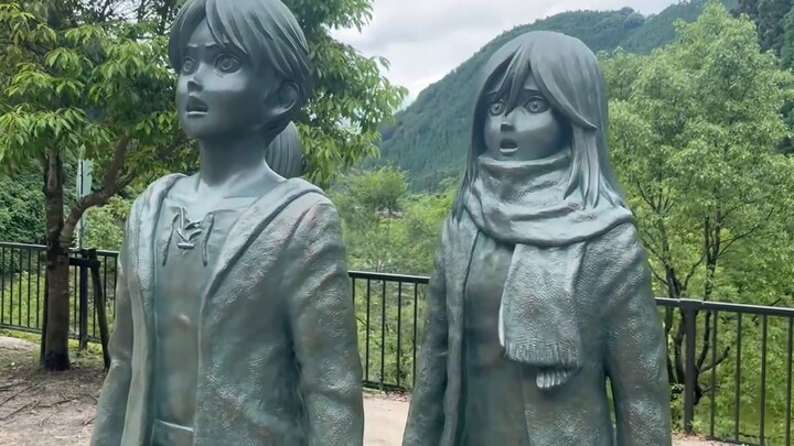 [Kitakyushu Vlog] Attack on Titan Holy Land Tour Isayama Hajime's Hometown Half-Day Tour | Hita Frie