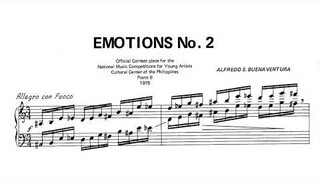 Alfredo Buenaventura - Emotions for Piano (1975-1978) (sheet music)