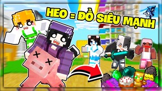 Minecraft nhưng Heo Sẽ Cho Đồ Siêu Mạnh | Siro Gian Lận Để Noob Ruby Chiến Thắng Kamui