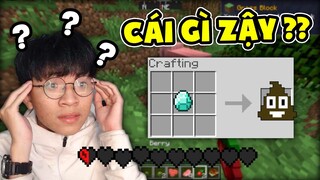 THỬ THÁCH MINECRAFT Chế Tạo Ngẫu Nhiên Nhưng Trong Minecraft HARDCORE Siêu Khó