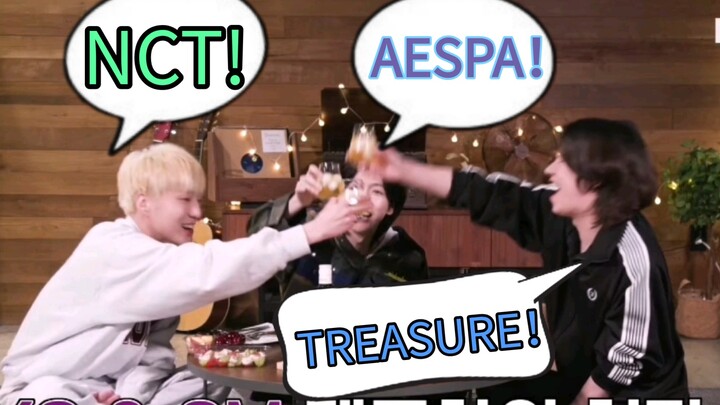 【SM/YG】القبعة والدجاجة، أنتم الثلاثة رائعون جدًا 🙏 لم أكن لأرى مثل هذا المشهد المتناغم من قبل 🙊 الأخ