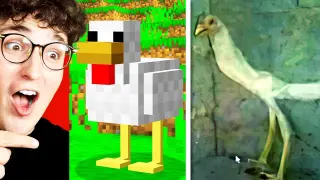 MINECRAFT ANIMALS That Are In REAL LIFE! (Items, Blocks, Mobs)