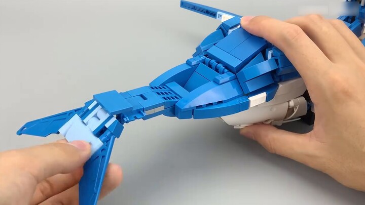 Use building blocks to recreate the Super Star God Ribayo-san, and you can also manually recreate th