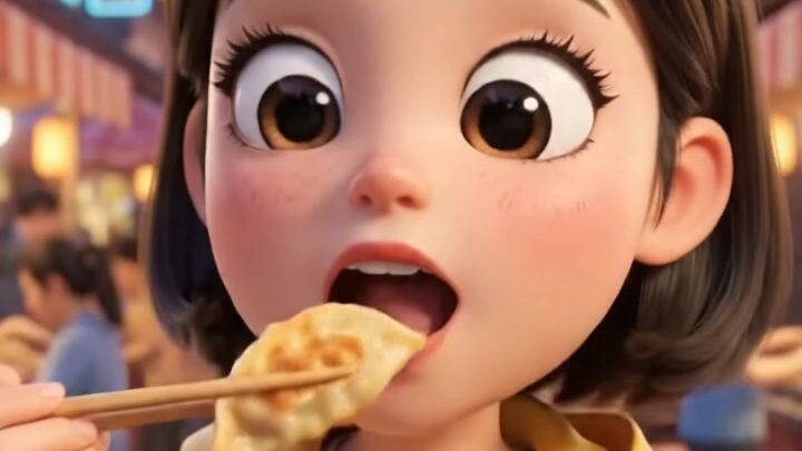 🍜✨ Cute Cartoon Food Adventure! 🥟❤️