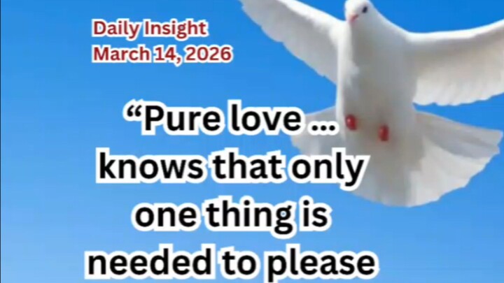 Daily Insight March 14, 2026 #faith #saint #insight