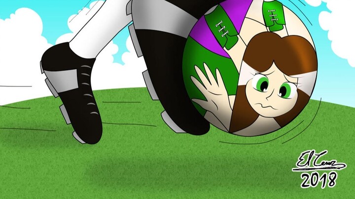 Girl Turn into a Ball