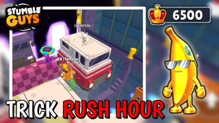 Trick New Map Rush Hour🤯 | Winning 6500 CROWN | Stumble Guys