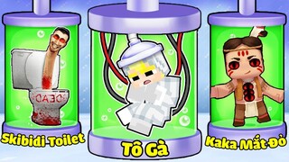 TÔ GÀ THỬ THÁCH 24H KẾT HỢP SKIBIDI TOILET VÀ KAKA MẮT ĐỎ TRONG MINECRAFT*KẾT HỢP SKIBIDI