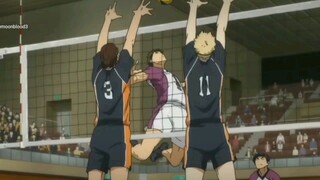 Tsukishima block Ushiwaka