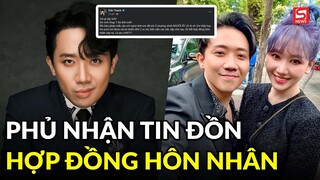 Trấn Thành phủ nhận tin đồn có hợp đồng hôn nhân với Hari Won
