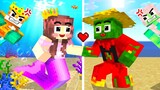 Monster School : Zombie x Squid Game What If MERMAID ❤ HUMAN - Minecraft Animation