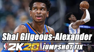 Shai Gilgeous Alexander Jumpshot Fix NBA2K20