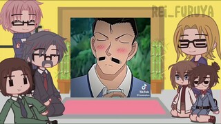 detective conan react to?? // fbi + conan and haibara react to // gacha club reaction