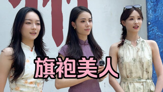 在苏州变旗袍美人跳芭蕾舞