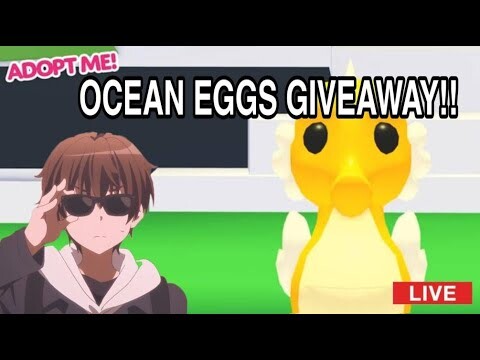 [🔴LIVE ] ADOPT ME OCEAN EGGS GIVEAWAY!! ft Strawberry Viibes