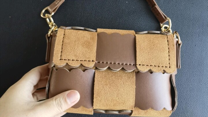 กระเป๋าผู้หญิงหนัง PU ทำมือแบบ DIY รูปคุกกี้ (ตอนจบ)