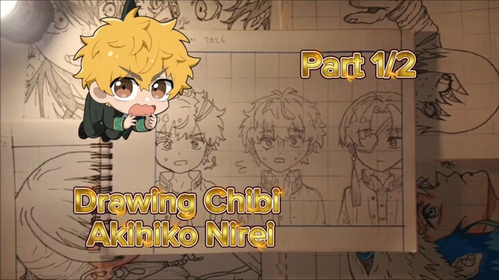Drawing chibi Akihiko nirei dari anime windbreaker part [1/2]bnw