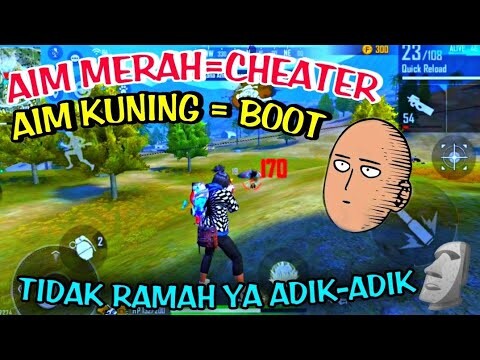 AIM MERAH DIKIRA CHEAT . AIM KUNING DIBILANG BOOT||SOLO SQUAD FREE FIRE BATTLE GROUND TYIDAK RAMAH🗿