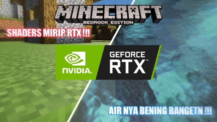 SHADERS Ini mirip RTX❗❗❗ Minecraft Bedrock Edition