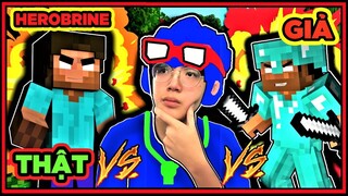 AI LÀ THẦY GIÁO HEROBRINE THẬT VÀ GIẢ CỦA LỚP HỌC QUÁI VẬT TRONG MINECRAFT | PHONG CẬN TV REACTION