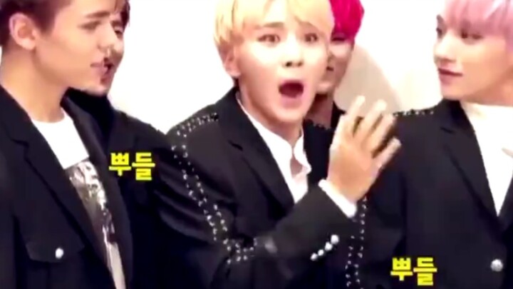 Shengkuan imitates the reaction of overseas fans when they meet Hoshi.