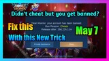 Unbanned your Mobile Legends Account 2020 | Bring back your banned Mobile Legends account 2020