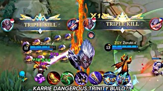 KARRIE TRINITY BUILD IS THE NEW META! | 17 KILLS IN 2 GAMES?! | MUST WATCH! ~ MLBB