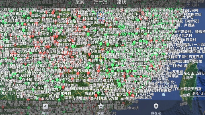 我做了一份全国文物古迹地图