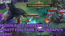 MUSUH AUTO SURREND LIAT KELAKUAN HERO SATU INI [GAMEPLAY ARLOTT]