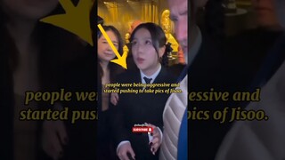 jisoo's reaction when people too being aggressive at Dior event 2024 #jisoo #jisooxdior #blackpink