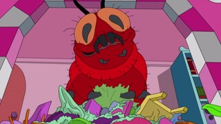 The Simpsons: The old woman throws the man out to feed the caterpillars