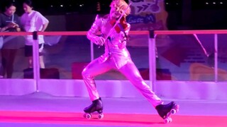Giorno's JO chef violin concert at the roller skating rink!