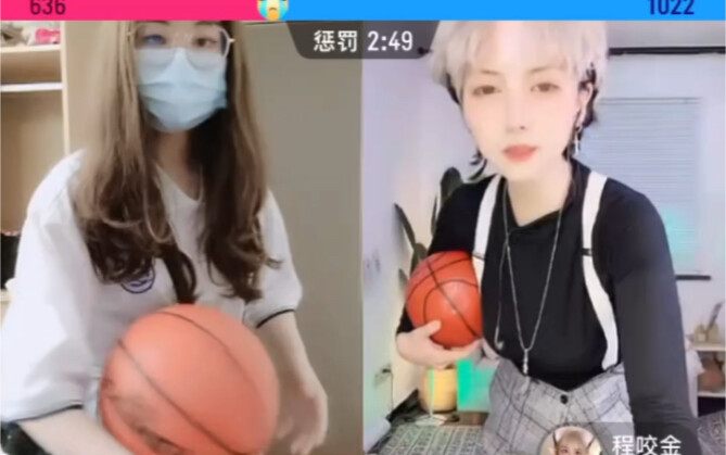 Do both little hens love playing basketball?