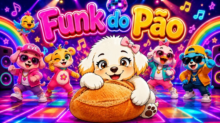Dancinha do Pão com a Eve lacinho Rosa | Funk do Pão
